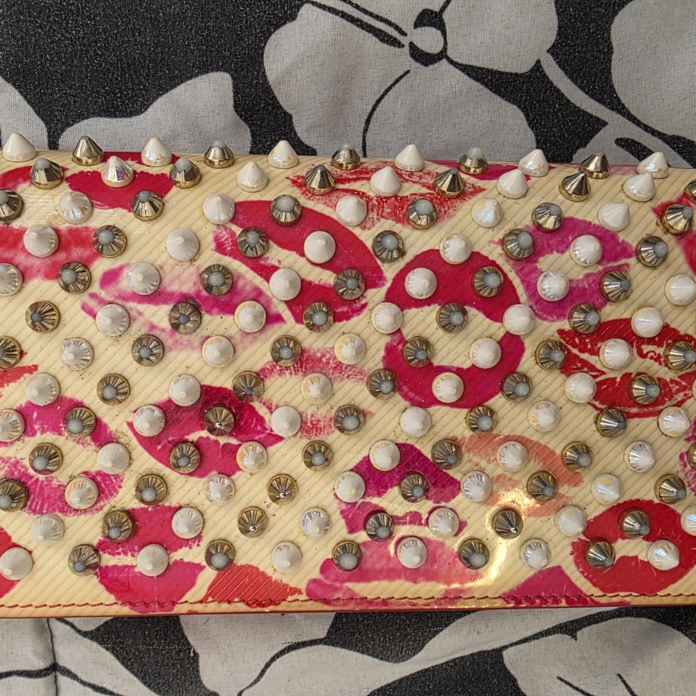 LOUBOUTIN  MACARON Convertible Wallet Wristlet  *BOX & DUST BAG included* - Picture 4 of 17
